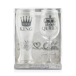 Conjunto de copos King & Queen 2 Peças