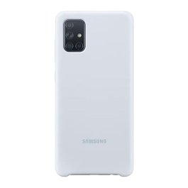 Capa Silicone  Galaxy A71 Silver