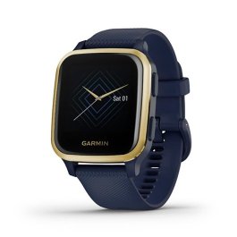 Smartwatch Garmin Venu SQ Music Captain Azul Marinho/Dourado Claro