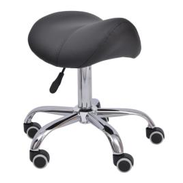 Cadeira De Trabalho com Rodinhas Banquinho Giratório Banquinho Cosmético preto