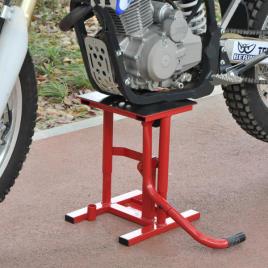 Plataforma Elevação para Motocicletas Macaco Elevador para Reparação Estacionar Aço 28x34x30-40cm Vermelho