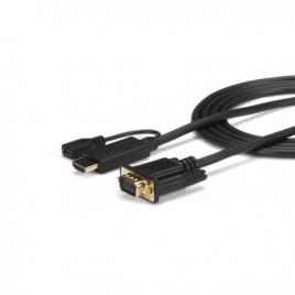 .com Cabo conversor ativo HDMI para VGA de 1,8 m – Adaptador HDMI para VGA – 1920x1200 ou 1080p