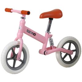 HOMCOM Bicicleta sem pedais para crianças acima de 2 anos para treinar equilíbrio 85x36x54 cm (CxLxA) rosa