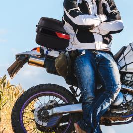 HOMCOM Porta mala para motocicleta Universal 30 L Chaves e Acessórios para motos scooters de motocicleta