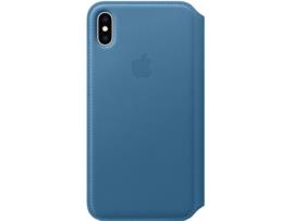 Capa  iPhone XS Max Folio leather Azul