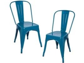 Pack 2 Cadeiras REGALOS MIGUEL Torix (Verde - 45 x 86 x 48 cm - Aço Reforçado)