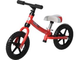 Bicicleta HOMCOM Sem Pedais (Vermelho - 65x33x46cm - Metal - Idade: 2 Anos)