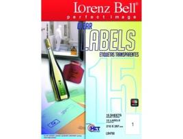 Etiquetas LORENZ BELL Transparentes Polyester LB4700 (210 x 297mm - 15 fls)