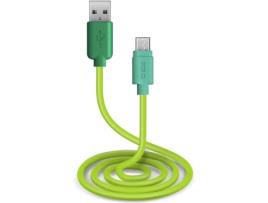 Cabo  Pop Line (USB - MicroUSB - 1 m - Verde)