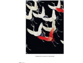 Print GRUPO ERIK 30X40 cm  Furisode With A Myriad Of Flying Cranes