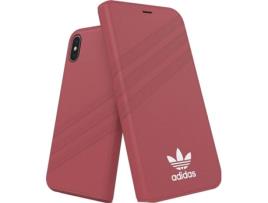 Funda  Flip Cover para iPhone X / iPhone XS Licencia Adidas Rosa