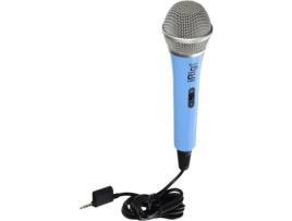 Microfone Condensador IK MULTIMEDIA iRig Mic Voice Azul (Com Fio - Frequência: 100Hz-15 kHz)