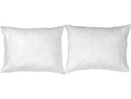 2 Fronhas de Almofada  Casual (Branco - 100% Algodão - 50x75 cm)
