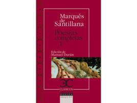 Livro Poesias Completas 1 de Marques Santillana (Espanhol)