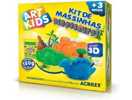 Plasticina  Art Kids Dinossauros (Idade Mínima Recomendada: 3 anos)