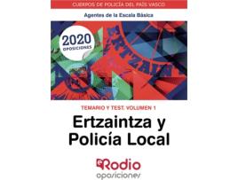 Livro Ertzaintza y Policía Local. Agentes de la Escala Básica. Temario y Test. volumen 1 de Vários Autores (Espanhol - 2020)
