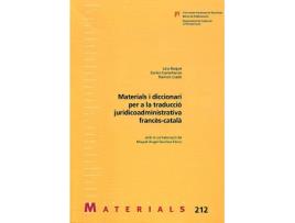 Livro Materials I Diccionari Per A La Traducció Juridicoadministrativa Francès-Català de Baque, Laia (Catalão)