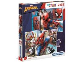 Conjunto de 2 Puzzles CLEMENTONI Spiderman (60 Peças)