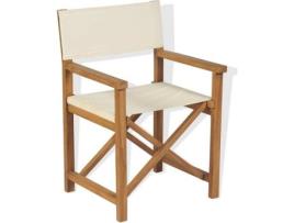 Cadeira de realizador dobrável  madeira de teca maciça