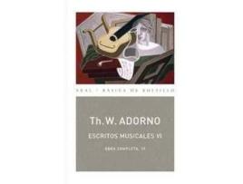 Livro Escritos Musicales Vi de Th.W Adorno (Espanhol)