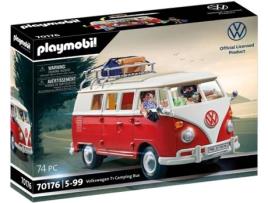 PLAYMOBIL Volkswagen T1 Camping Bus (Idade Mínima: ?5 Anos - 22 Peças)