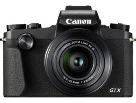 Máquina Fotográfica Compacta CANON Powershot G1X Mark III (Preta - 24.2 MP - ISO 25600 - Zoom Ótico: 3x)