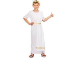 Fato de Menino  Imperador Romano Branco (Tam: 5 a 6 anos)