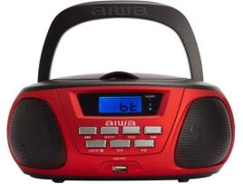Rádio Boombox AIWA Bbtu-300Rd (Bluetooth)
