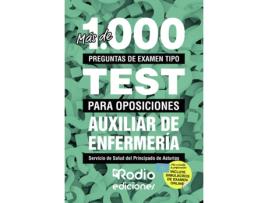 Livro Más de 1.000 preguntas de examen tipo test para oposiciones. Auxiliar de Enfermería Servicio de Salud del Principado de Asturias de Vários Autores (Espanhol - 2018)