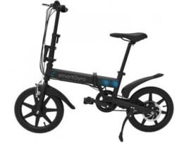 Bicicleta Elétrica  E-Bike Preta (Velocidade Máx: 25 km/h  Autonomia: 30 a 50 km)