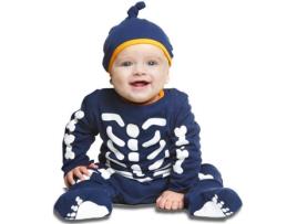 Fato de Bebé  Esqueleto (Tam: 0 a 6 meses)
