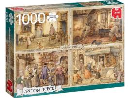 Puzzle JUMBO Anton Pieck: Baker from the 19th Century (1000 Peças)