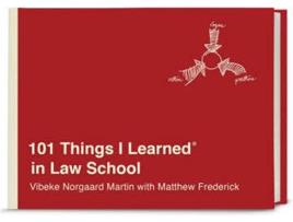 Livro 101 Things I Learned In Law School de Martin Vibeke Norgaard