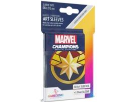 Sleeves para Cartas GAMEGENIC  Marvel Champions Captain Marvel