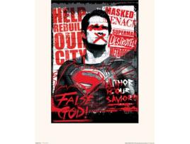 Print DC COMICS 30X40 Cm Batman V Superman Superman False God