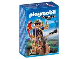 PLAYMOBIL Pirates: Capitão Pirata (Idade mínima: 4)