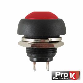 Interruptor Pressão Redondo 0.5a-250vac Vermelho 12mm Ip65