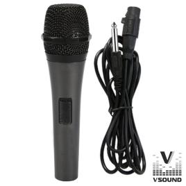 Microfone Profissional Dinâmico Unidireccional Preto 