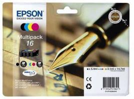 Tinteiro Pack 4 (Preto/Amarelo/Cian/Magenta) 16 Epson