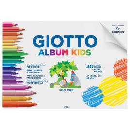 Bloco De Desenho Giotto Kids A4 90g 30 Folhas