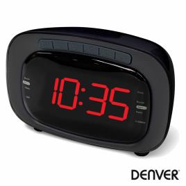 Relógio Despertador Am/Fm Visor Led Denver