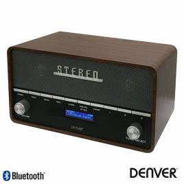 Rádio Bluetooth Am/Fmppl/Aux/Mp3 Vintage Denver
