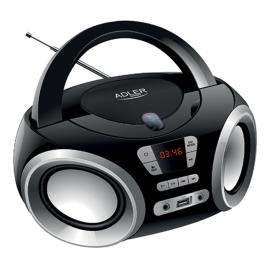 Rádio Portátil FM C/ Leitor CD e USB/AUX 