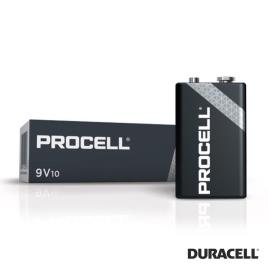 Pilha Alcalina Procell 9V/6LR61 10X Industrial DURACELL
