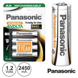 Bateria Ni-Mh Aa 1.2v 2450ma 4x Evolta Panasonic