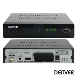 Receptor Satélite 1080P DVB-S2 C/ USB E Comando Denver