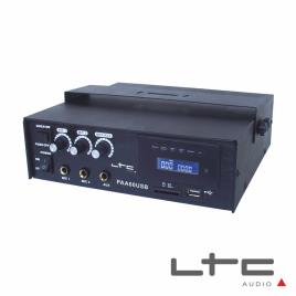Amplificador 3 Canais Pa 100v 12/220v 60w Usb/Sd 
