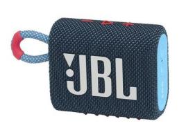 Coluna Portátil JBL GO 3  BT IPX7  USB-C Azul/Rosa