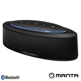 Coluna Bluetooth Portátil 20w Usb/Sd/Aux/Bat Leds Manta