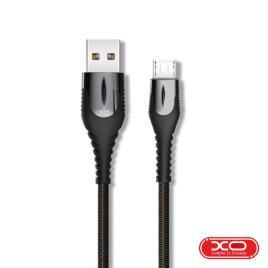 Cabo USB-A 2.0 Macho / MicroUSB 2.4A 1m Preto 